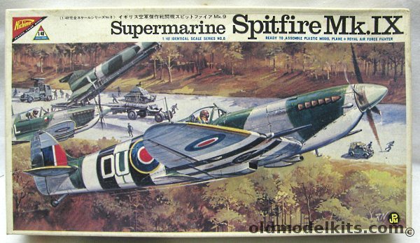 Nichimo 1/48 Supermarine Spitfire Mk.IX, S-4808-250 plastic model kit